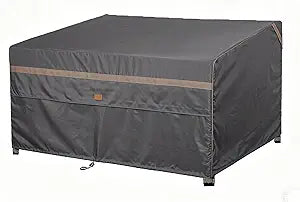 Heavy Duty Waterproof Outdoor Patio Loveseat Sofa Cover UV Resistant Patio Furniture Covers 2 Seater 60" W X 34" D X 30 H Dark Grey