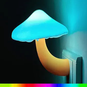 Kazgroth Mushroom Night Light with Sensor, Plug-in Color Changing LED Lamp