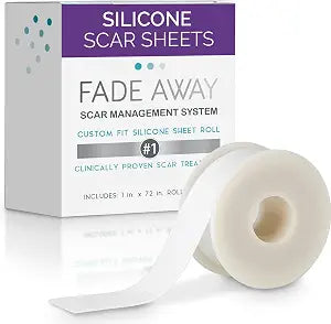 Fade Away Silicone Scar Tape Roll for Surgical Scars, Medical Grade, 6 ft