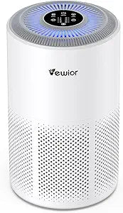 Air Purifiers for Home Large Room Up to 1800 ft┬▓, VEWIOR H13 True HEPA Air Filter for Bedroom with Night Light, Fragrance Sponge, Sleep Mode, Timer, Air Cleaner for Smoke, Dander, Pollen