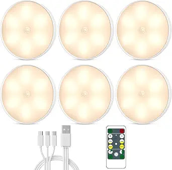 Under Cabinet Lighting with Remote, Motion Sensor Step Lights