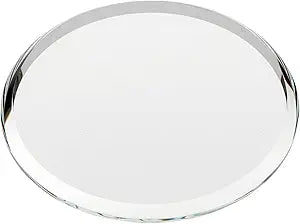 Plymor 2" Round, 3mm Thick Beveled Glass Mirror Circle, Pack of 24