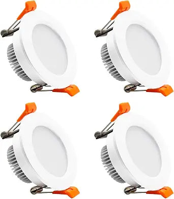2 Inch LED Recessed Lighting, Dimmable LED Downlight 3W (35W Halogen Equivalent), CRI80+, 5000K Daylight White Canless Ceiling Light with LED Driver (4 Pack)