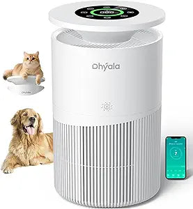 Air Purifier for Home Large Room up to 3620Ft┬▓, H13 True HEPA Air Purifiers for Home Pet Hair Dander Odor Pollen, Air Cleaner with Smart WiFi, 360┬░ Air Intake, Auto Mode, Pet Lock, 22dB Quiet