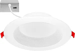 Maxxima 6" Canless Deep Baffle Recessed LED Downlight 1200 Lumens, 5 CCT
