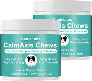 Chews, Calming Chews for Dogs, Soothe Your Pet's Emotions, Reduce Stress and Anxiety for Puppies Small All Dogs, 60 Count (2pc)