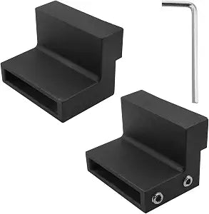Lovelysp 2PCS Barn Door Roller Stoppers with Wrench