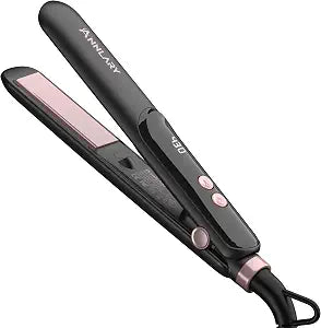 ANNLARY Mini Hair Straightener, Portable Small Flat Iron for Travel