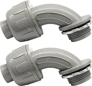 2 Pcs 3/4 Inch Liquid Tight Connector