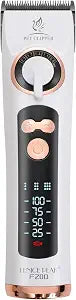 Professional Dog Grooming Clippers with 12H Runtime & Replaceable 440C Blade, 3-Speed Low Noise Electric Dog Shaver for Thick, Matted, Curly Hair, Cordless Clipper for Groomer & Home Use, White