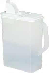 Buddeez Bulk Food Storage Container 8 Quart All Purpose Clear (White Lid)