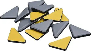 uxcell Furniture Sliders, 20Pcs 35x35x45mm - PTFE Triangle Appliance Slider, Self-Adhesive Chair Glides, Chair Leg Floor Protectors for Carpet Hardwood Floor