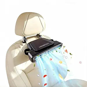 Mini Portable Car Fan for Backseat - Small Personal USB Fan Quiet for Kids & Babies - Neck Fan with 5 Speeds, Portable Travel Fan for Driver Passenger Car Seat Cooling