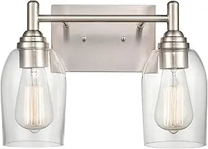 ML Lighting Arlett 2-Light Vanity Brushed Nickel