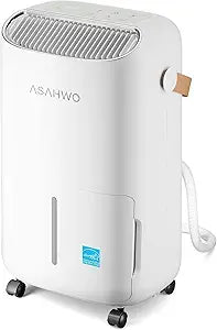 Dehumidifier for Basement,Home,Bathroom,Bedroom 45 pint/Day 4500 Sq ft Dehumidifiers with Drain Hose,Most Efficient Energy Star 2025,Intelligent Humidity Control,3 Modes,24H Timer (45 Pint)