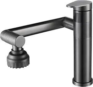 1080 Degree Swivel Bathroom Faucet Gun Grey Lavatory Basin Sink Faucet