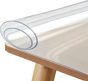 Clear Table Protector,PVC Protective Pad 0.7mm Thick - Frosted Table Cover | for Kitchen Home Workplace Dressing Dining Picnic Desk Counter Furniture