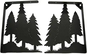 Three Pine Trees Shelf Brackets (Set of 2)
