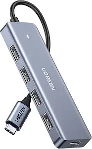 UGREEN USB C to USB A Hub, 4xUSB 3.0 Ports, 5Gbps Data Transfer,0.5ft Cable
