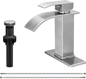 Bathroom Sink Faucet Single Handle Waterfall Bathroom Faucets