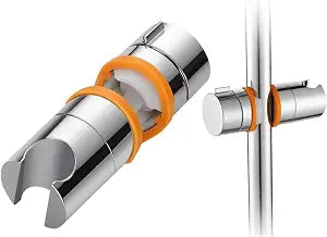 Maydahui Hand Shower Bracket Holder Universal Adjustable for Bathroom Slide Bar O.D 18-25MM(0.71-0.98 Inches) Replacement ABS Chrome Plated Easy to install