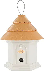 PetSafe Deluxe Outdoor Ultrasonic Bark Control - Elite No Barking Deterrent for All Dog Sizes - Up to 1/4 Acre (50 ft) Coverage - Weatherproof - Timer for Scheduled Activation - Bird House Design