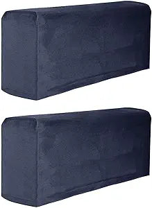 Sofa Armrest Cover,2 PCS Stretch Arm Covers for Chairs Couch Sofa Armchair,Slipcovers for Recliners (Color:Navy Blue)