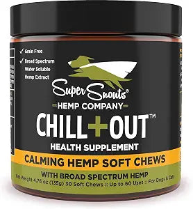 Super Snouts Chill + Out 30 Soft Chews  Calming Chews for Dogs and Cats Help Maintain Your Pets Emotional Balance  Made in the USA