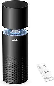 Afloia Humidifier and Air Purifier in One, Air Purifier and Evaporative Humidifier Combo for Home, 24dB Quiet Air Cleaner Remove Pets Dust Dander Hair Allergy Pollen Smoke Smell for Room, Black