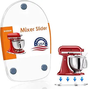 Thickened Acrylic Mixer Slider (Compatible with KitchenAid Mixer) (Slider for 4.5-5QT Stand Mixer) (Mixers Accessories) Sturdy Heavy-Duty Mixer Slider, Clear