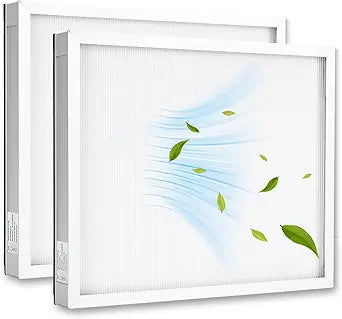 2 Pcs Upgrade HEPA 550 Filter, F301H Air Scrubber Stage 2 HEPA Filter, HEPA Air Shield 550 Filter,16 x 19 x 2", AS-550 Filters, Replacement for BlueDri, Dri-Eaz, Phoenix, and Bear