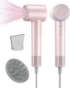 Hair Dryer with Diffuser, High-Speed Ionic Travel Blow Dryer Fast Drying