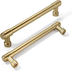 khtumeware 30 Pack 6 Inch(152mm) Champagne Bronze Cabinet Pulls Satin Brass Cabinet Pulls Gold Kitchen Cabinet Hardware for Cupboard Drawer Pulls Dresser Handle