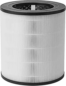 WiseHEPA Carbon Replacement Filter Compatible with WS360A Air Purifier, 9.33"L ├ 9.33"W ├ 10.39"H, Removes Pollen, Dust, Smoke, 1 Pack, White, Coverage 1644 sq.ft