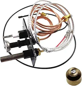 10002264 Pilot Assembly NG Fireplace Replacement of HHT Majestic & VC NG Pilot Assembly for Fireplaces, Fryer with 750mV Thermopile
