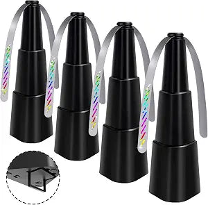 Fly Fans for Tables,Food Indoor Outside,4 Pack Portable Outdoor Picnic Fan,Batteries Powered Table Restaurant, Party, Home,Outdoor Dinner(Black)