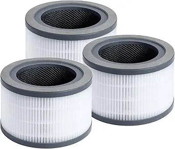 Nispira Vista 200 3-in-1 True HEPA Carbon Filter Replacement for Levoit Air Purifier Part Vista 200-RF. 3 Packs