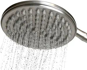 9-Inch Rainfall Shower Head - High Pressure 90-Jet Luxury Showerhead with Water Saver & Multi-Directional Flow - Easy, Tool-Free Installation - Brushed Nickel