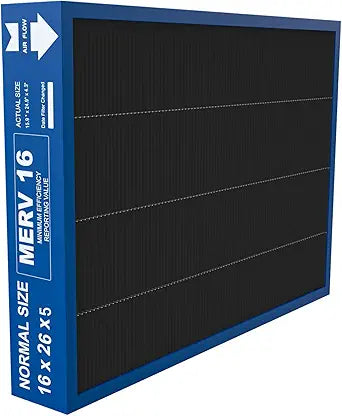 MERV 16 Filter Compatible with Lennox X8789 Filter Replacement PCO16-28 Air Purifier Cleaner - 16" x 26" x 5", actual size: 15.9" x 24.9" x 4.3"