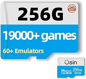 Usin Game Card for Anbernic Handheld Console, 256GB/512GB/1TB Storage, Up to 39000 Retro Games, Compatible with RG Series RGslide/RG557/RG556/RGcube/RG406H/RG406V/RG405V/RG405M/RG505 (256, GB)