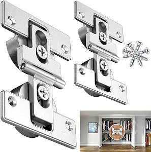 Bifold Door Hinges-Soft Close,180 Folding Concealed Hinge for Cabinets
