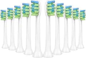 Replacement Heads Fit 7am2m AM100/AM105/AM111 Toothbrush, White