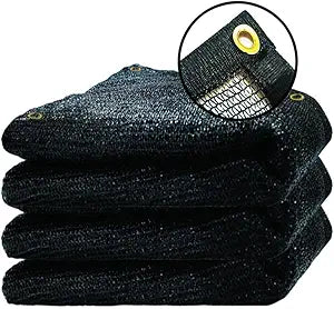 90% Black Shade Cloth, 10X30Ft Garden Sun Shade for Plant Cover, Outdoor Shade Netting with Grommets, Sunblock Mesh Tarp for Patio, Greenhouse, Pergola, Potted Plant, Chicken Coop
