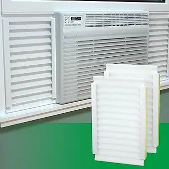 Window AC Insulated Side Panels with 4 edge banding strip Insulation Foam 2P