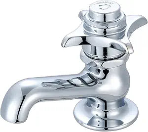 Central Brass 0255-C Self-Close Single Handle Basin Faucet in Chrome