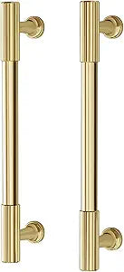 VEHCIL 20 Pack Brushed Gold Cabinet Handles, 5" Kitchen Cabinet Pulls Drawer Dresser Handles Cabinet Hardware for Kitchen Cupboard, Solid Zinc Alloy