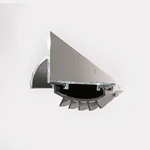 L-Shaped Heavy-Duty Aluminum Door Shoe with Drip Cap  Available in Multiple Sizes & Colors  Fits 1-3/8" or 1-3/4" Doors  Ideal for Commercial & Residential Use (Black, 36")