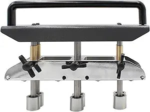 3 Station Edge Roller Bender - Sheet Metal Roofing Bending Tool for 0-90 Degree Bends - Adjustable 1/2-5 Inch Depth Steel Aluminum Flashing Bender for HVAC & Drip Edge
