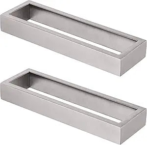 KOKOSIRI Towel Ring Brushed Nickel Hand Towel Hanger Holder 9-Inch Kitchen Rack Stainless Steel for Bathroom Hardware Wall Mount, 2 Pack B4008BR-L9-P2