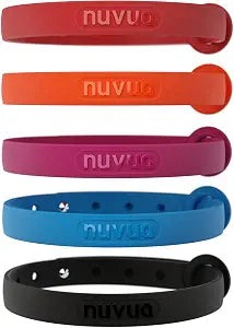 5 Pack Breakaway Cat Collar - Soft, Comfortable, and Lightweight Safety Buckle Collar with ID Tag Ring for Outdoor Cats and Kittens by Nuvuq (6 " to 10 ", Red, Orange, Pink, Blue and Black)